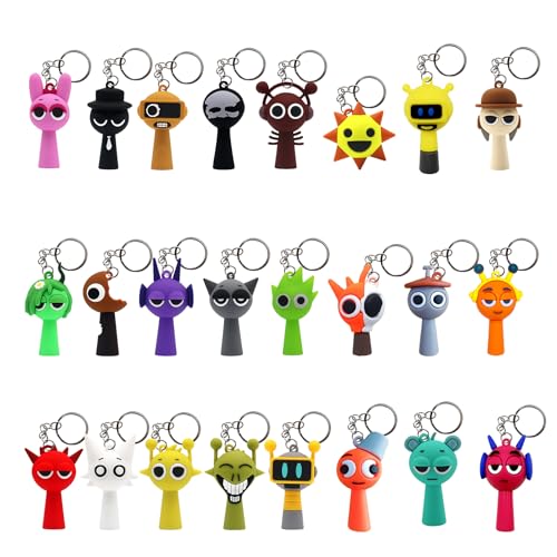 Image of Keychain Sprunky Monster Hanging Key Chain Game Keychain for Modern Home Decor