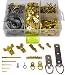 Picture Hanging Kit 450+ Pieces | Hardware for Frames Heavy Duty | Great Assortment Includes:Screws, Nails, D Rings, Hooks, Wires, Sawtooth Hangers, Heavy Duty Hooks | Comes with Transparent Solid Box