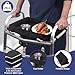 Goshme Walker Tray with Cup Holder for Seniors, Walker Accessories for Folding Walkers, Lightweight Dining Tray for Elderly, Walker Attachment Storage