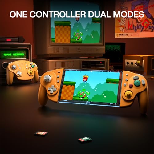 Image of NYXI Wizard 2 Wireless Switch Controller, TMR Hall Joystick Wireless Controller, NFC, Adjustable Triggers, Programmable Buttons, 6-Axis Gyro, HD Rumble for Switch /NGC /PC