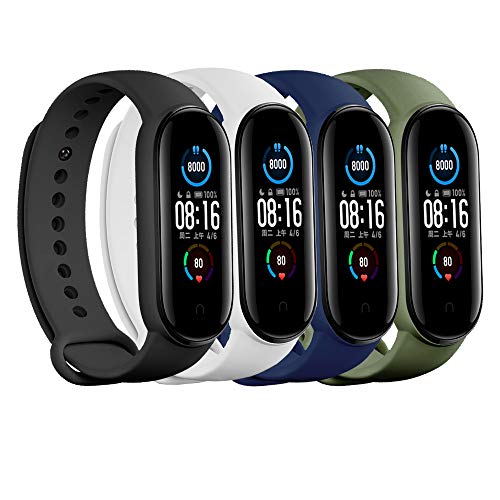 LeongLzt(4/5/8 PACK Xiaomi Mi 5/6/7 Strap/Amazfit Band 5/6 Replacement Bands for Mi Band...