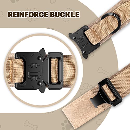Image of FYA Tactical Dog Collar (M, Brown Collar)