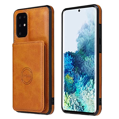 Étuis portefeuille en cuir jaune pour Samsung A11 et Galaxy