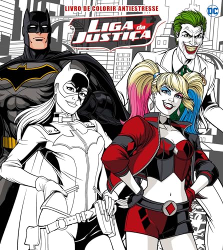Liga da Justiça Livro para Colorir Antiestresse