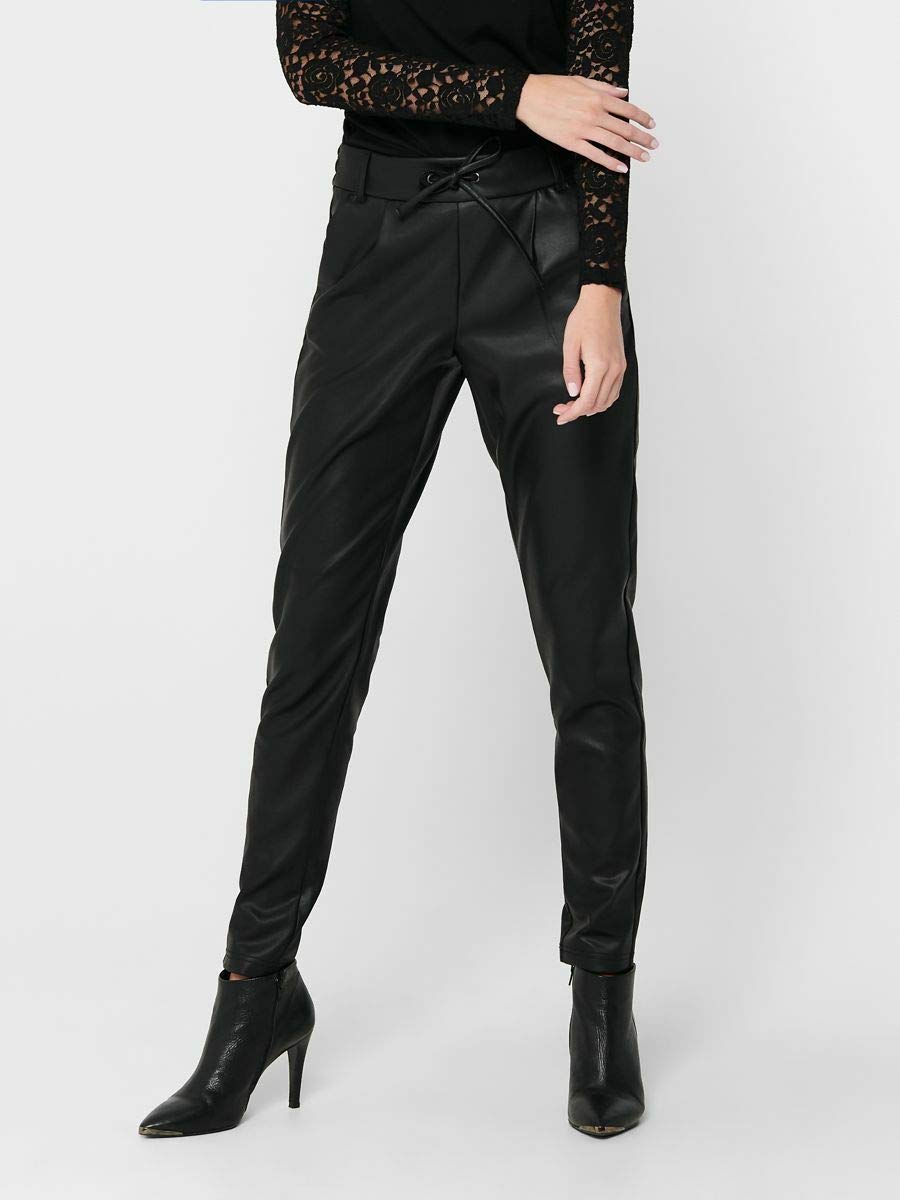 ONLY Women's Onlpoptrash Easy Coated Pant Pnt Noos Trouser