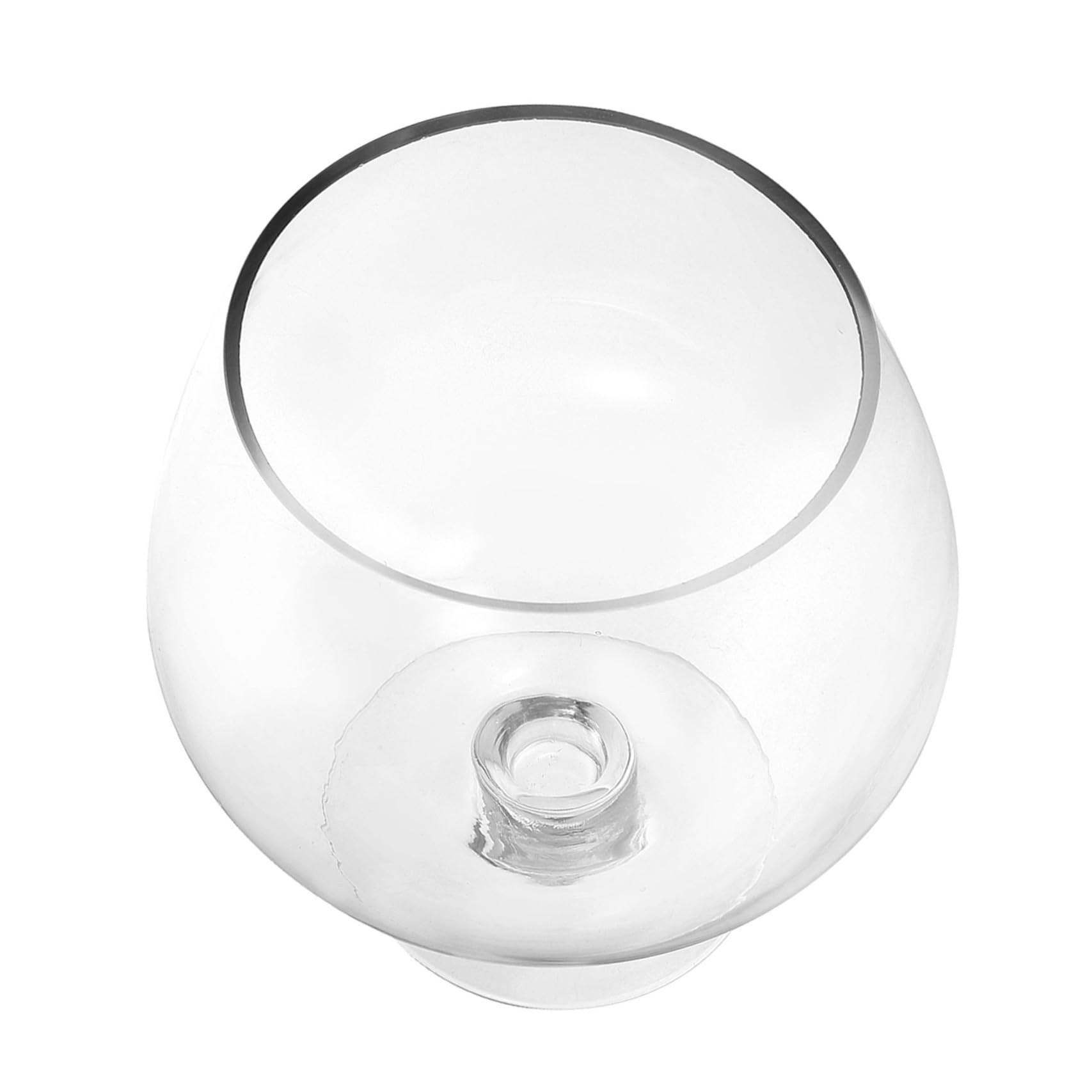 Angoily Acquario Multifunzionale in Vetro Trasparente per Pesci Rossi Betta, Acquario da Tavolo Piccolo e Decorativo per Casa, Ufficio e Giardino, Vaso Idroponico Ecologico e Compatto