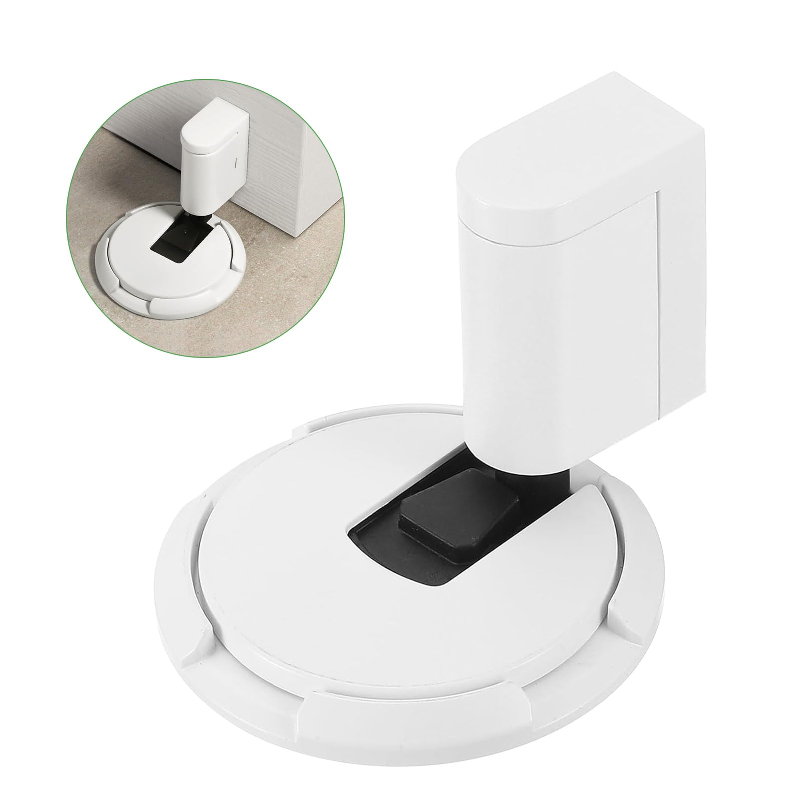GEEKHOM Türstopper Boden Kleben - Magnetisch Door Stopper Türstopper Schwer Ohne Bohren Türkeil Selbstklebend Mechanischer Bodentürstopper Türfeststeller Magnet Türklinkenpuffer Für Tür Floor Wand