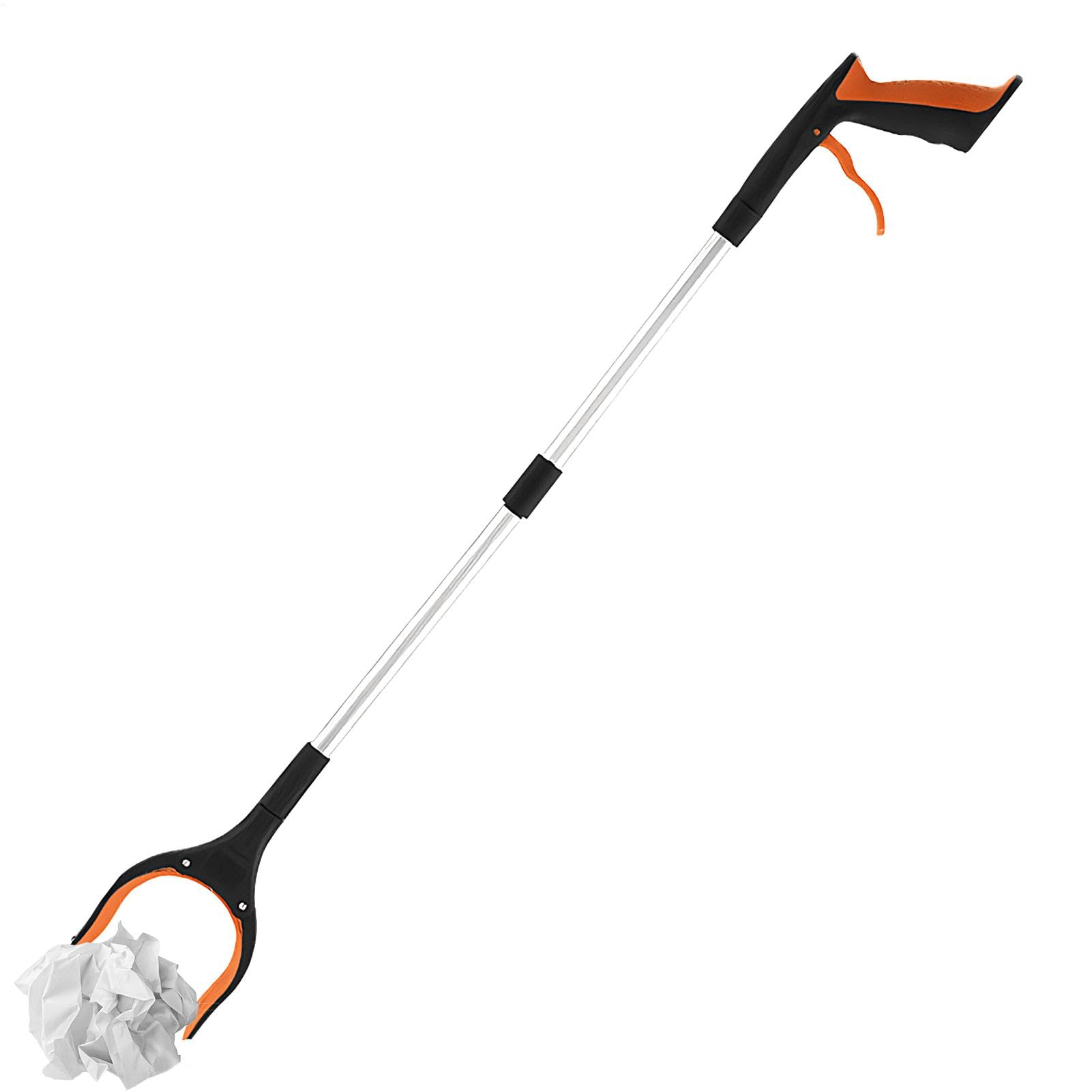 Reacher Grabber Pickup Tool, 33 inch Foldable Trash Picker, Lightweight Aluminum Grabber Stick with Silicone Grip for Seniors & Hard to Reach Areas, 32.68x3.94 inches