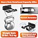 POKIPO Weedeater Hanger,2 Pack Garage Tool Organizer Storage Trimmer Rack for Open Trailer, Heavy Duty Metal Grass String Weed Wacker Eater Holder Wall Mount Loads 25lbs,Garden Hooks for Lawn Yard