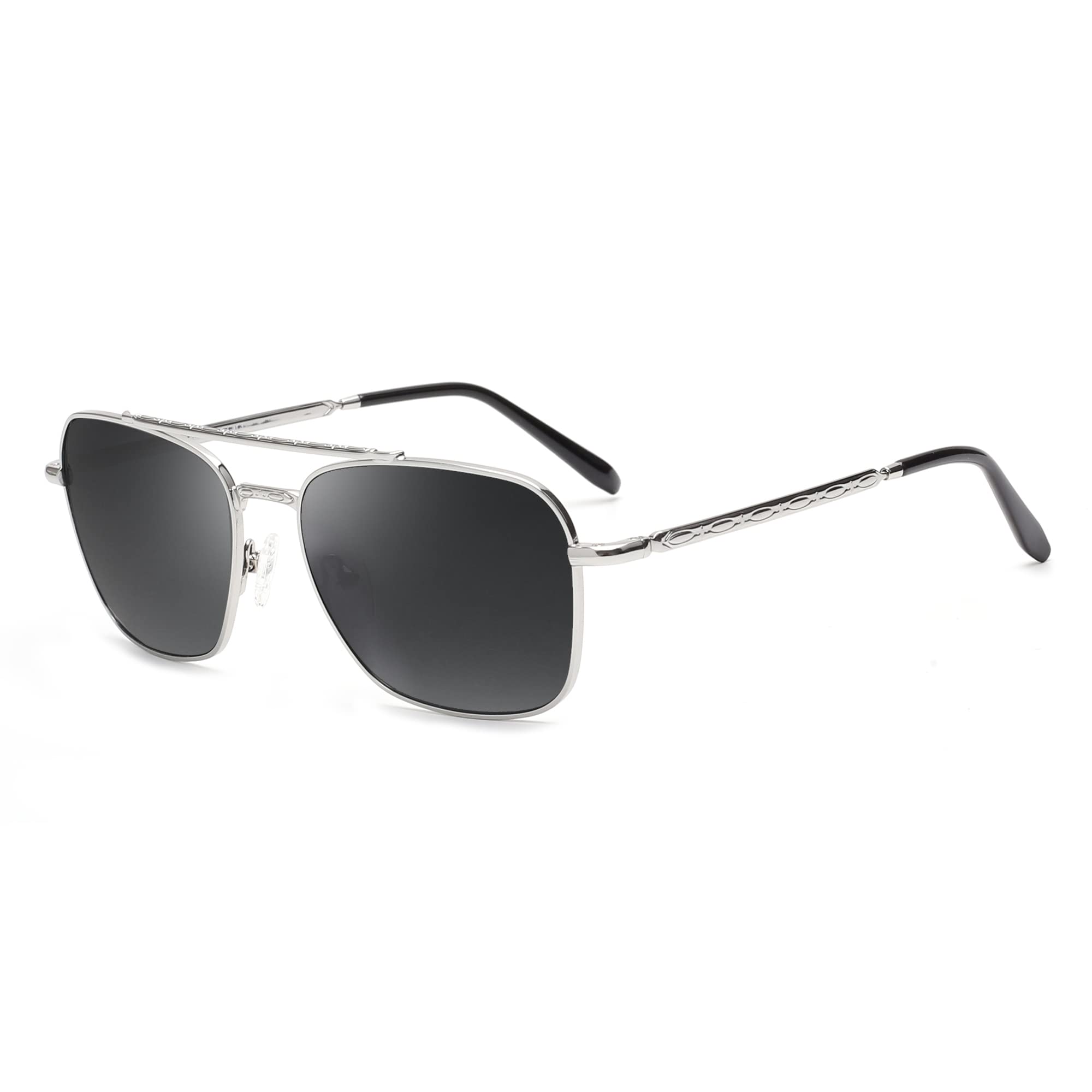 Jim Halo Retro kwadratowe okulary przeciwsłoneczne premium szklane soczewki płaskie metalowe okulary mężczyźni kobiety