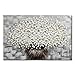 Winpeak Art Hand Painted Modern Textured White Flower Oil Painting on Canvas Abstract Floral Artwork