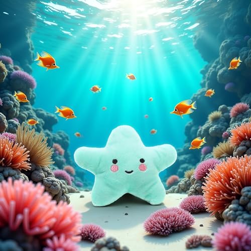 Juguete Peluche Estrella de Mar Verde para Perros Pequeños y Medianos miniatura 4