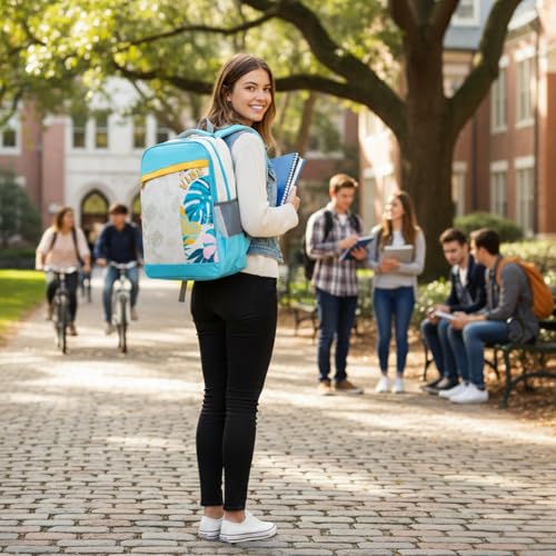 Image of VISMIINTREND School Bags for Girls & Boys 11-12, 13-14 Years, 12+ Years Old, Water Resistant, Laptop Casual Travel College School Backpack for Boys /Girls | Birthday /Rakhi Gifts