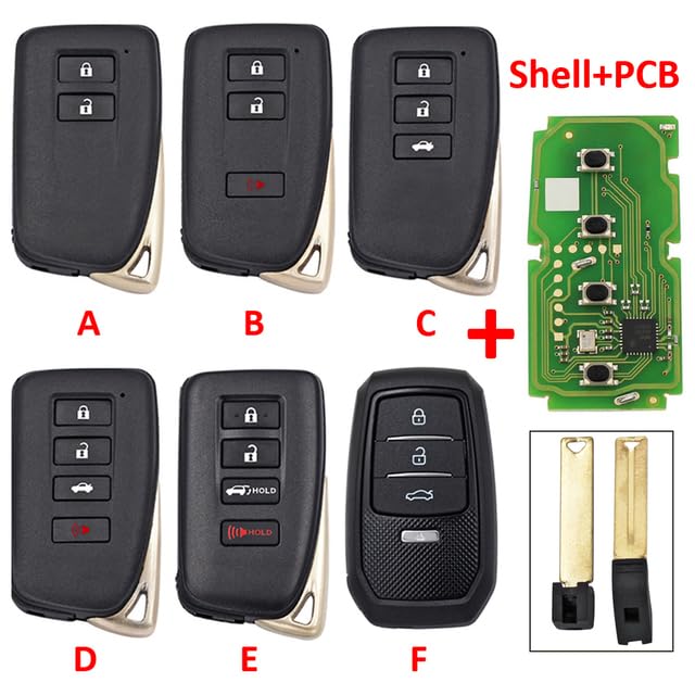Auto Part - XHORSEs VVDI XM38 Smart Key XSTO01EN Universal Remote Key 8A 4D 4A for Тоуotas for Lexuss Updated Version of VVDI XM Key XSTO00EN (PCB with Shell 2 B)