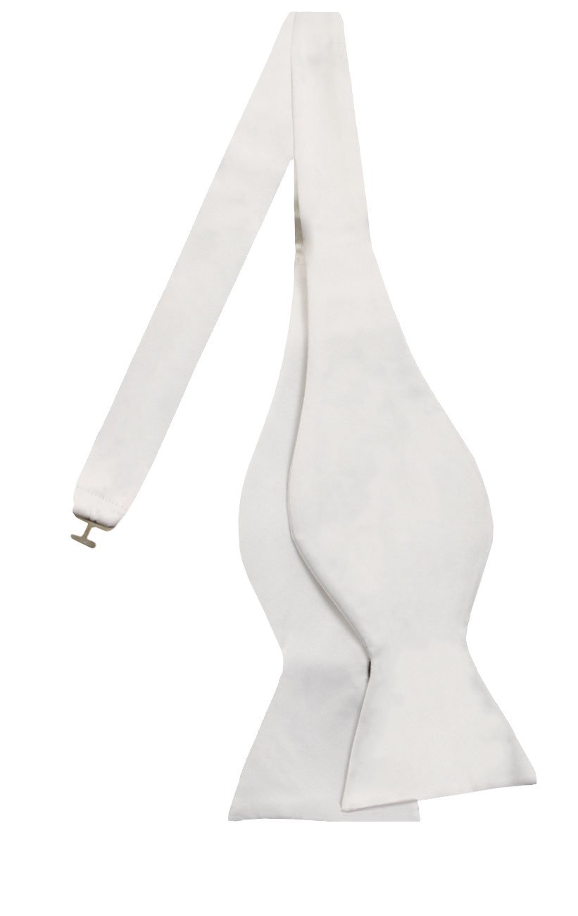 Dobell Mens White Bow Tie Self-Tie