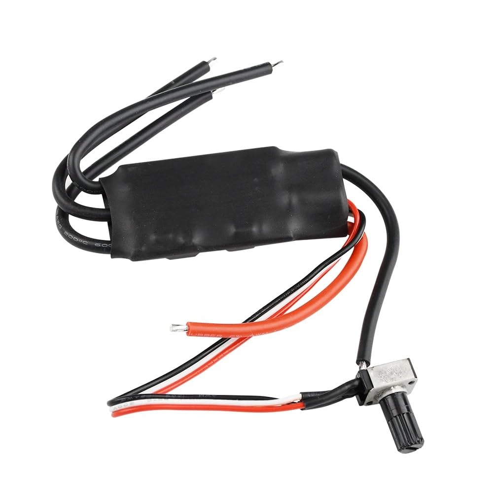 Placa De Control para Motor CC Sin Escobillas Trifásico BLDC 200W con Potenciómetro Velocidad Modelos RC Piezas Mejoradas para Camiones RC Cepillado Esc