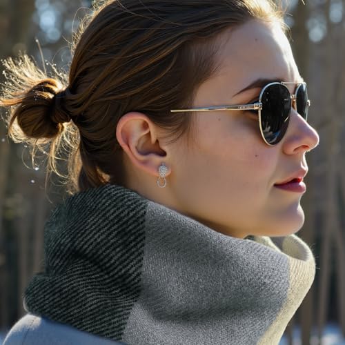 Image of Loritta Winter Scarf for Women, Long Plaid Shawl Wraps Scarves Gifts