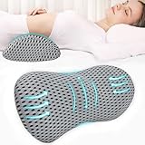 KITCHEN CHOICE Almohada Lumbar,Cojín Lumbar de Espuma Memory Foam para Aliviar el Dolor de Espalda,Almohada Ergonómica de...