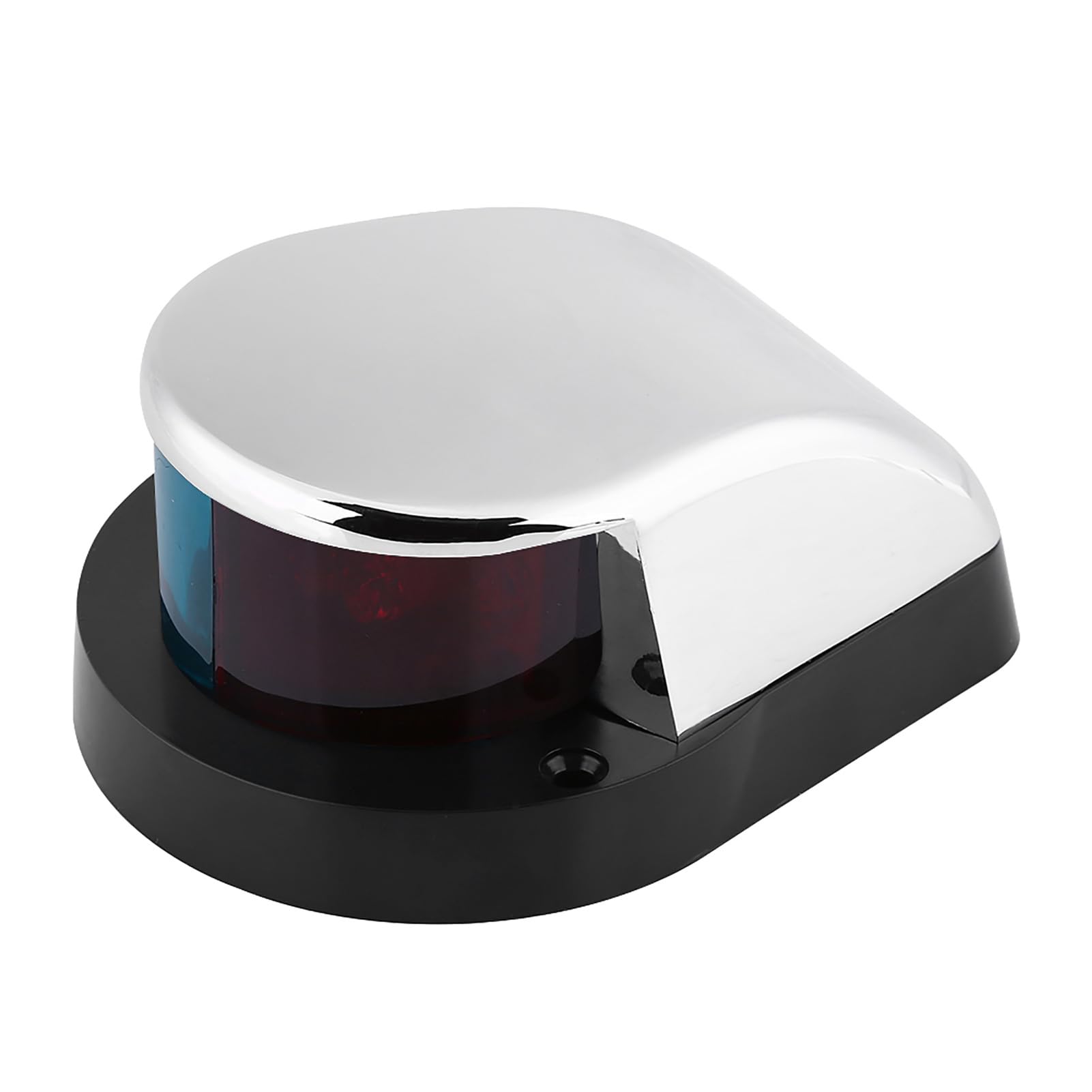 Luce di segnalazione a LED bi-colore da 12 V per barche e yacht, lampada di navigazione di prua, LED impermeabile con angolo di fascio di 225° in verde e rosso per imbarcazioni