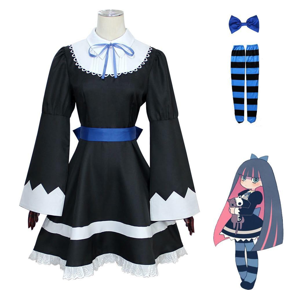 Anime pończochy cosplay sukienka manga pończochy mundurek szkolny pełny zestaw na Halloween kostium cosplay postać anime przebranie dla kobiet