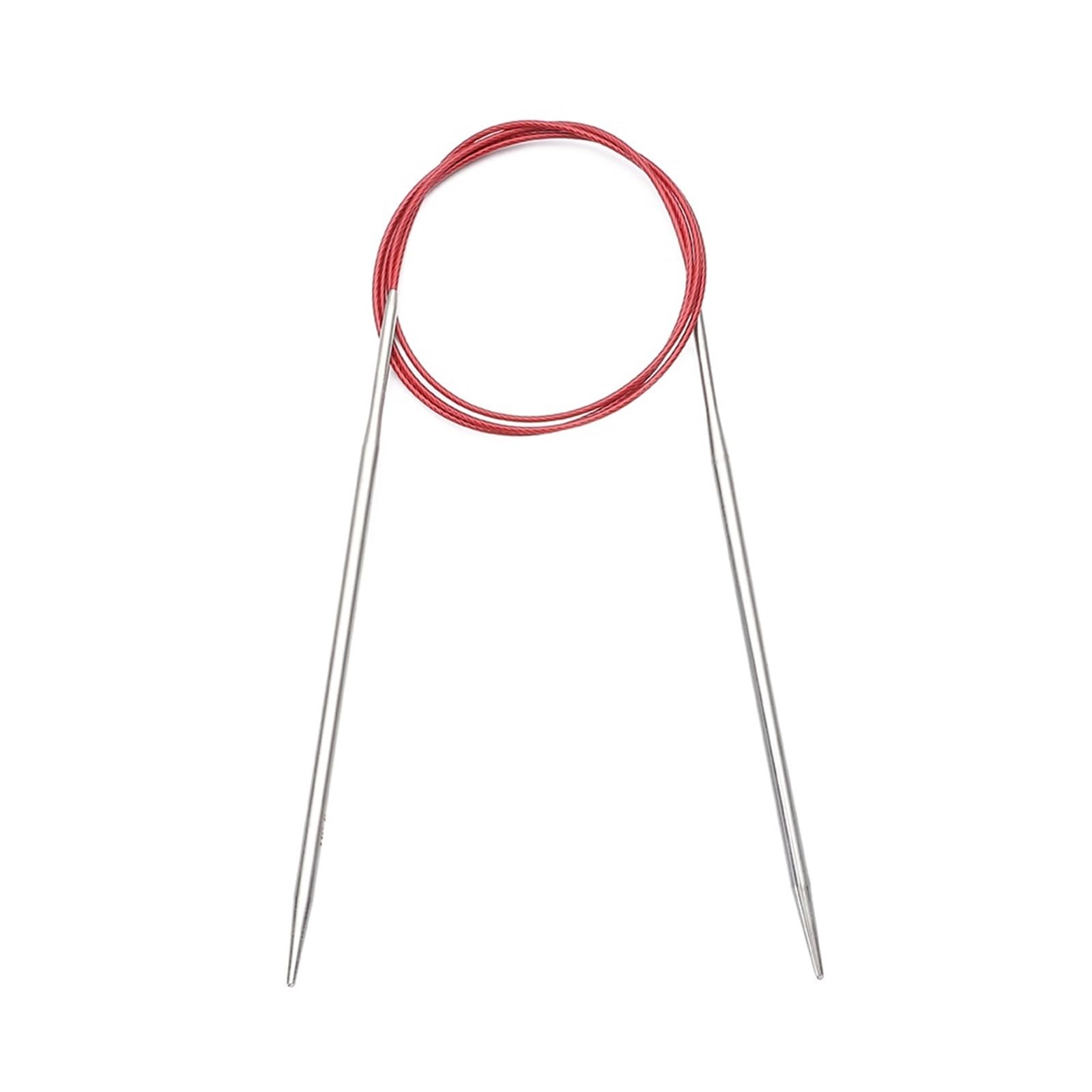 Knitting Needles 80/100cm Stainless Steel Circular Needle Round Weaving Knitting Needles Handmade Crochet Hook DIY Crafts Household Sewing Pins(100cm-4mm)