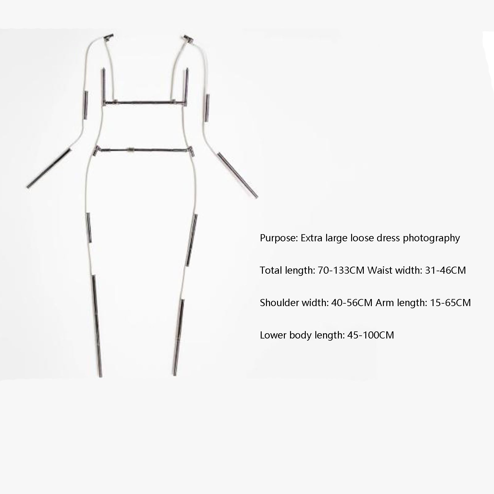 Soporte de maniquí de postura ajustable para exhibición de ropa y fotografía