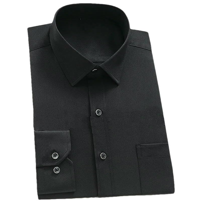 Chemise homme manches longues confortable pour masquer les plis