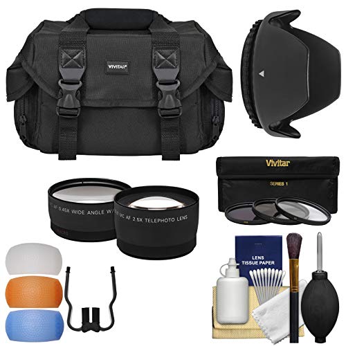 Essentialsohfor Nikon d3200 d3300 d5200 d5300 d5500J& 18 ? 55 mm VRYƃP[X+ Wide / TeleY+ 3 ( UV / CPL / nd8 )tB^+t[h+Lbg