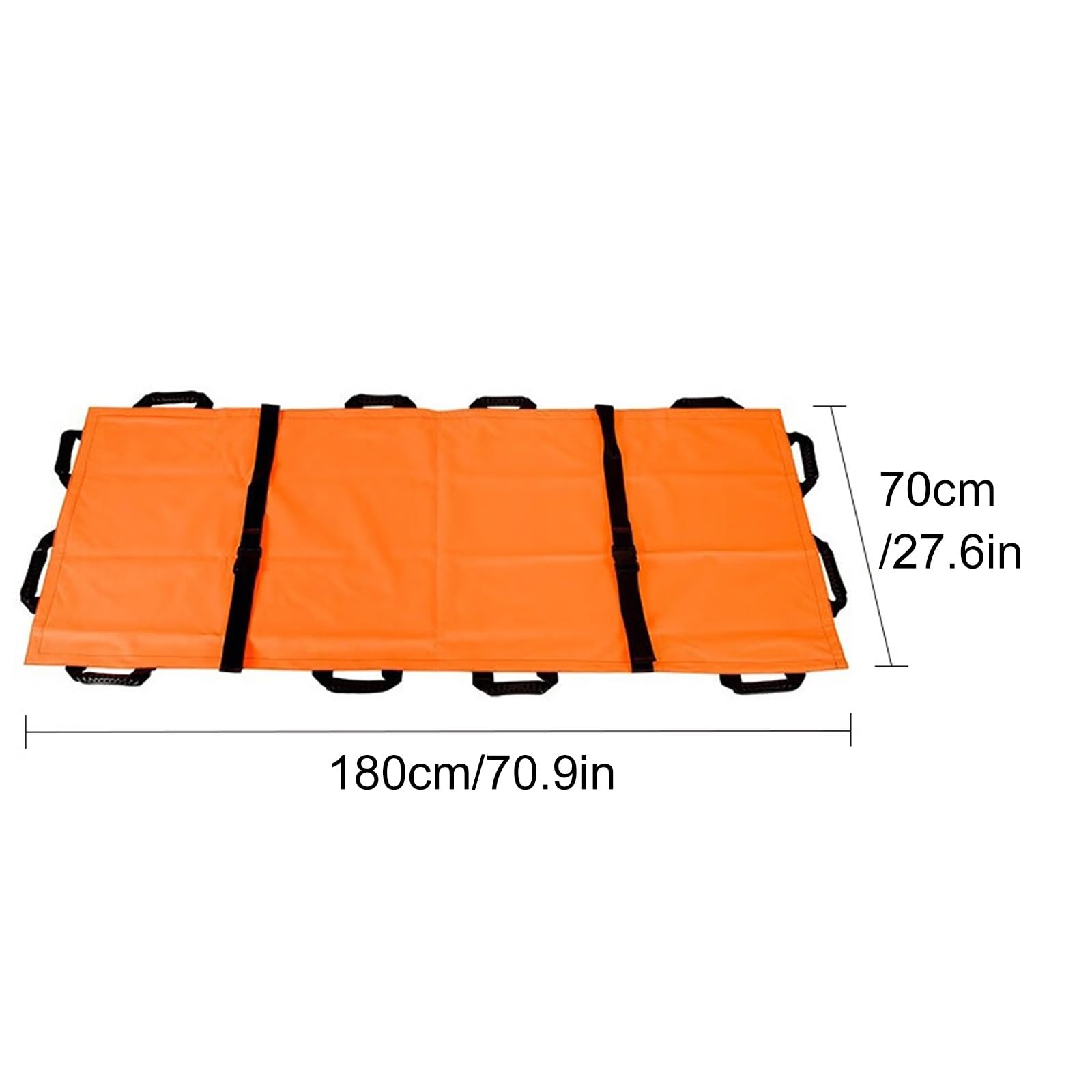 Camilla de Emergencia Plegable con Asas, for Transporte de Pacientes y evacuación de heridos(Blue,70.9in*27.6in Reinforce)