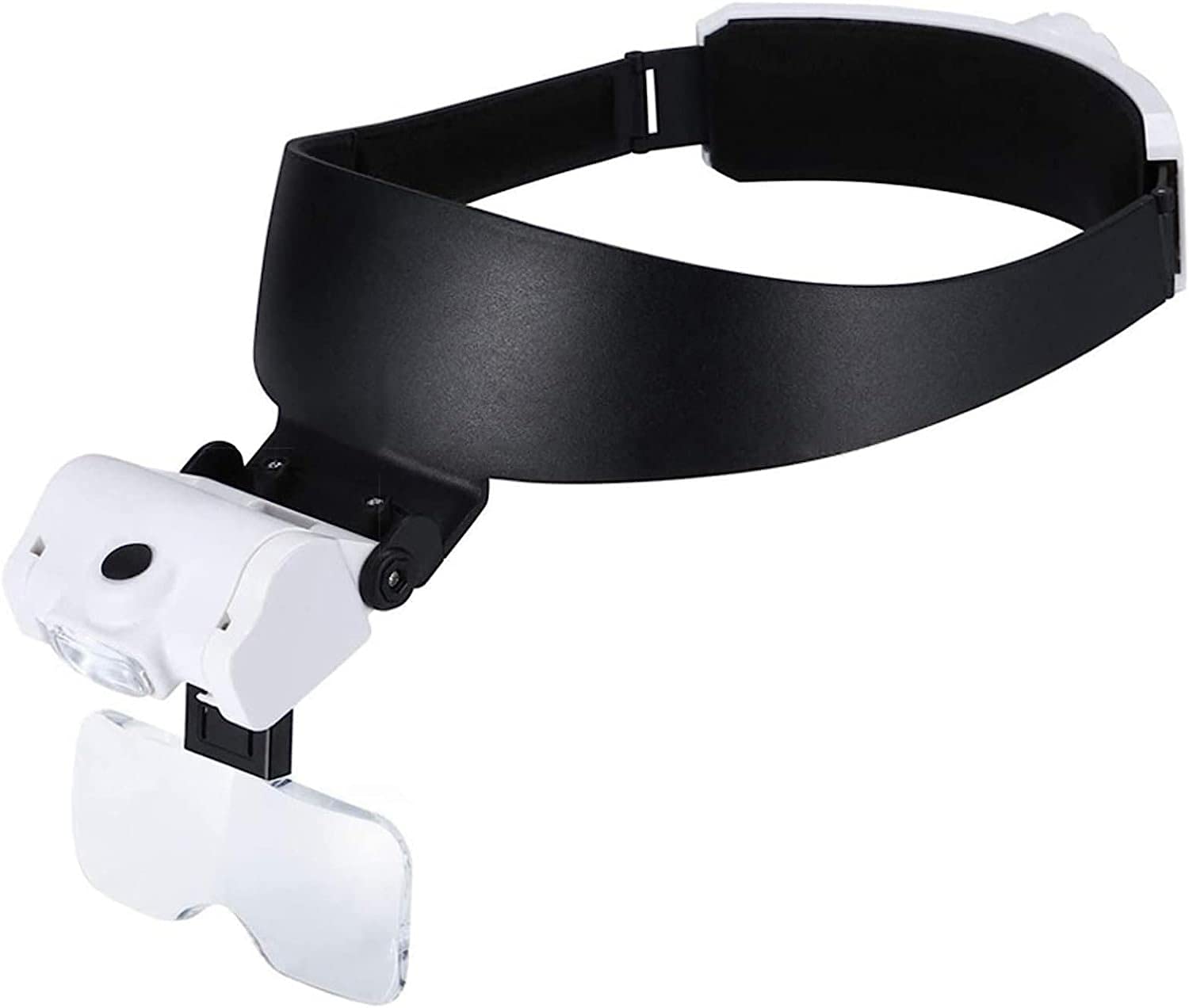 asdchZen 1.0X To 3.5X Magnifier With Led Lights,Hands Free Headband Magnifying Glass With 5 Detachable Lenses,For Close Work Reading Jewelry Watch Crafts Repair