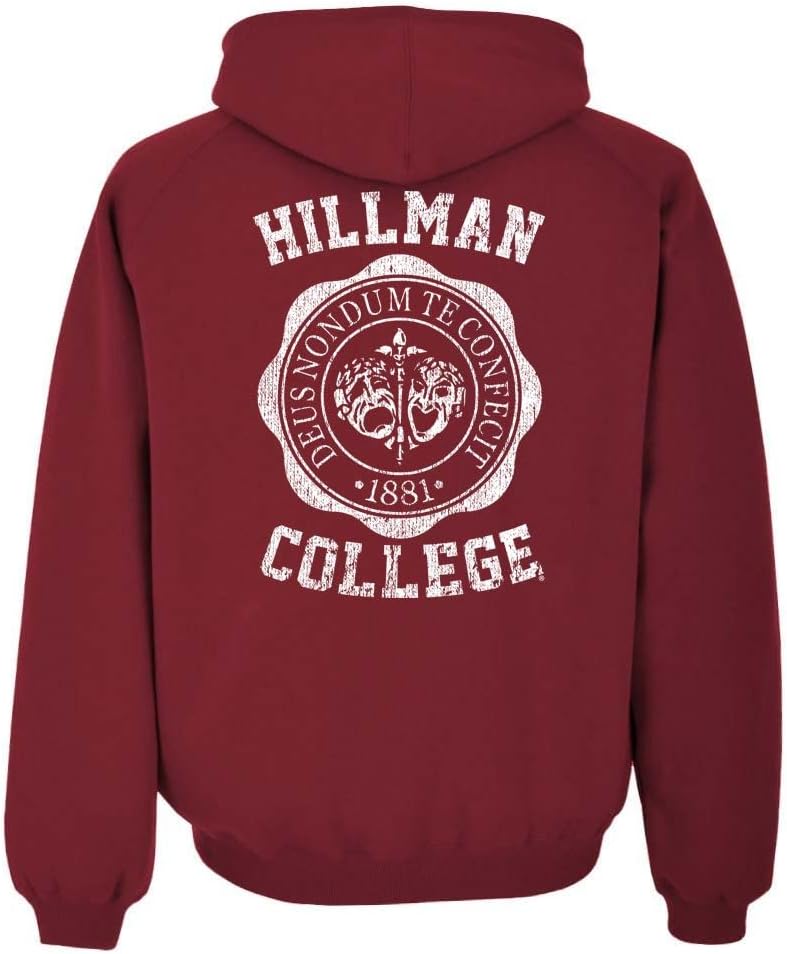 The Goozler HILLMAN COLLEGE Back Print v2 - HBCU retro - Fleece Pullover Hoodie