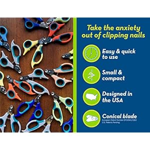 Zen Clipper Pet Nail Clipper for Dogs – Dog Nail Trimmer for Safer Pet Grooming Care - Clean, Quiet, and Easy-to-Use Stainless Steel Claw Trimmer - (5mm Hole) Zen Clipper Pet Nail Clipper for Dogs–Dog Nail Trimmer for Safer Pet Grooming Care Clean Quiet and Easy to Use Stainless Steel Claw Trimmer 5mm Hole