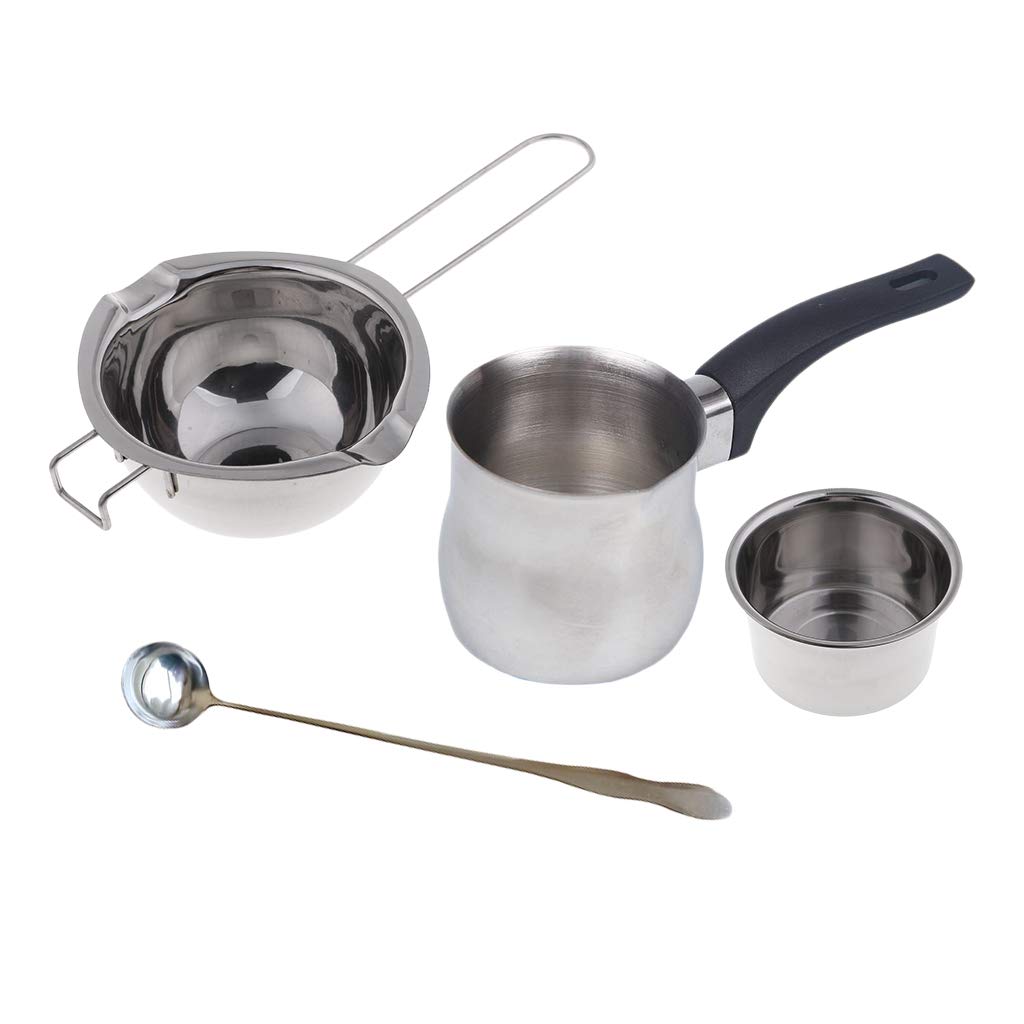 freneci 4 adet celik mum mumu eritme kabi cift kazan kasigi kendin yap sabun uretimi aletleri icin amazon com tr ev ve yasam