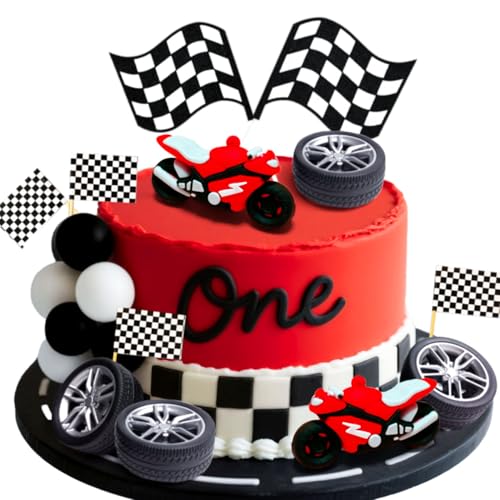 JeVenis decorazioni festa motocross compleanno motociclista decorazioni torta tema motociclista addobbi festa neonatale motocross moto party