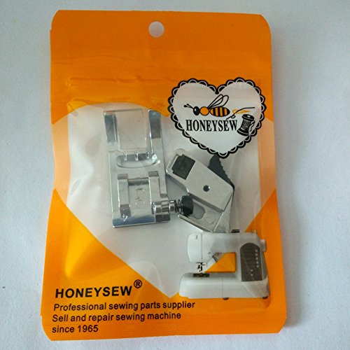 HONEYSEW Pie Zigzag (J) con adaptador para máquina de coser miniatura 4