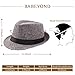 BABEYOND 1920s Mens Gatsby Costume Accessories Set 30s Panama Hat Elastic Y-Back Suspender Pre Tied Bow Tie Pocket Watch and Plastic Cigar (Gray Set）