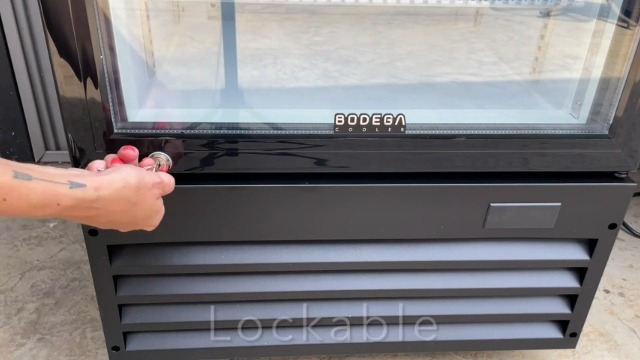 Image of BODEGA BODEGACOOLER Commercial Refrigerators, Drink Fridge with Glass Door, Tall Beverage Cooler, Single Door Display Refrigerator, for Beer, Soda, 6.34 Cu.ft Capacity