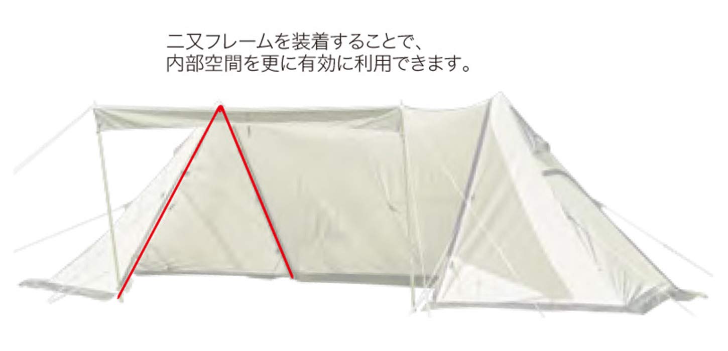Amazon | ogawa(オガワ) テント用 フレーム ツインピルツフォーク用 二 