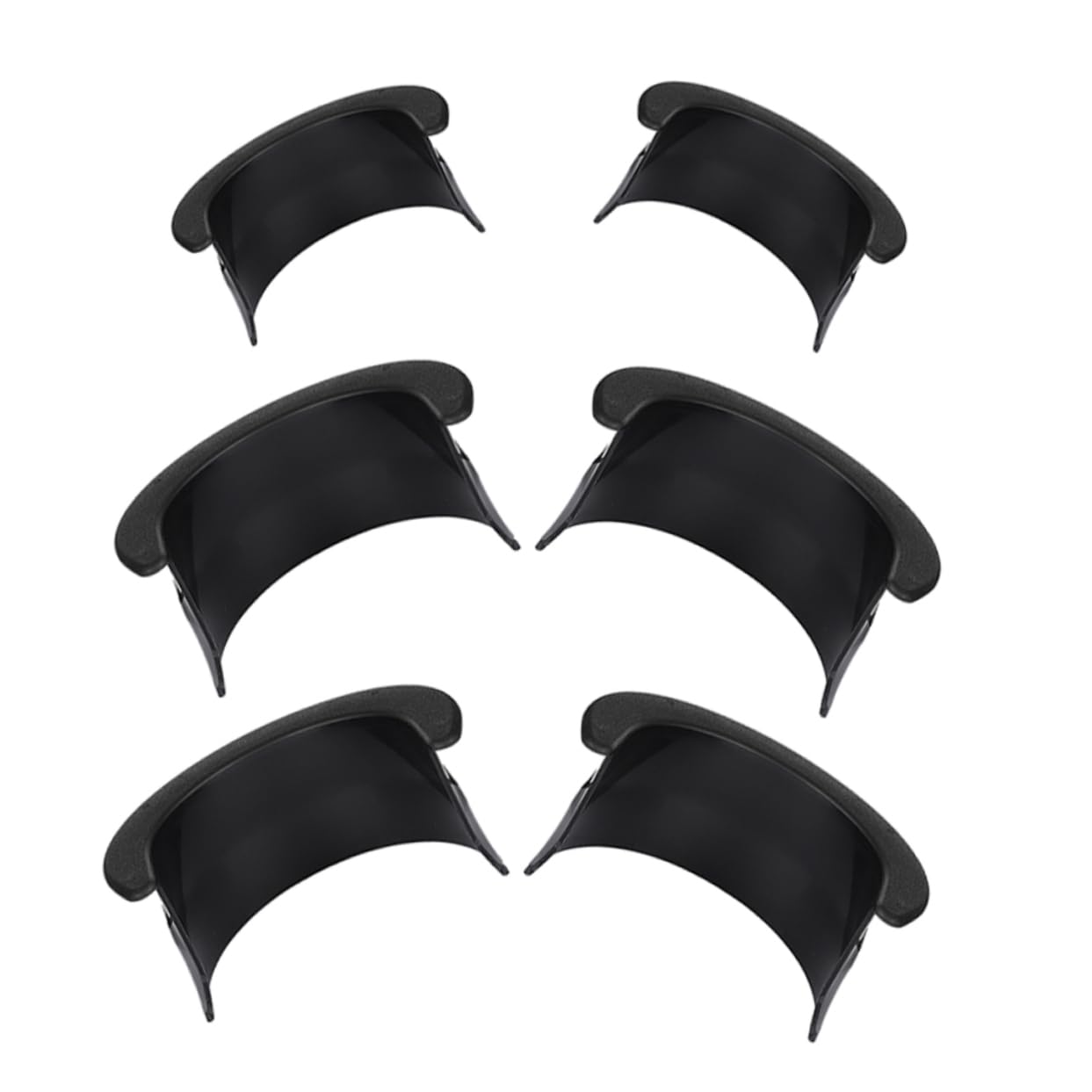 GANAZONO Lot de 6 Set de Set de Housses de Poche en Plastique Noir pour Table de Billard, Installation Facile, Compatibilité Forte, Accessoires pour Table Billard Loisirs