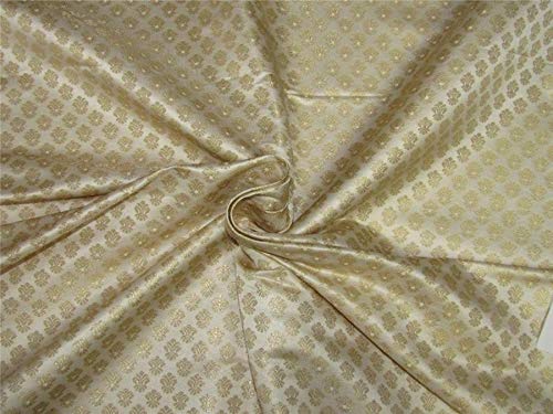 Tissu Brocart Ivoire rigide BRO643 pour réussir vos vêtements à structure