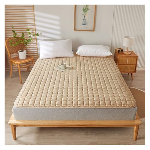 Colchón de suelo japonés plegable, transpirable, suave, acolchado para dormitorio y dormitorio, almohadilla protectora lavable, color verde, 90 x 190 cm, ideal para estudiantes y salas de estar