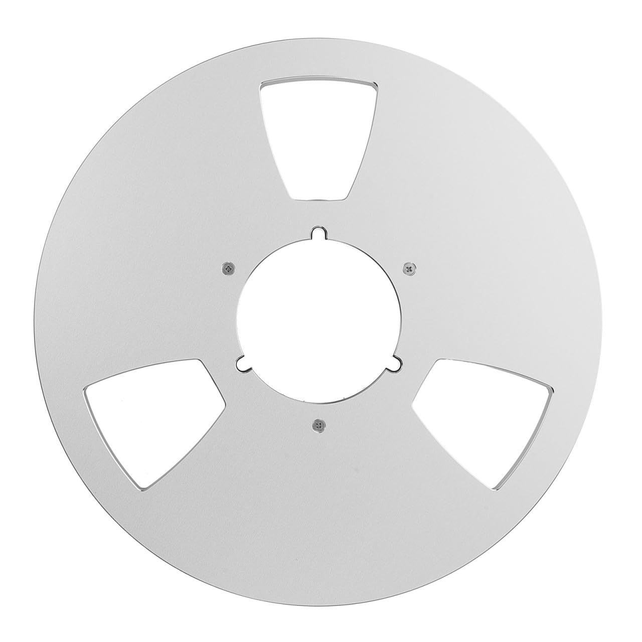 Carrete de 1/4 Pulgadas Ligero y Antideslizante 4 Agujeros de Grabación de Aleación de Aluminio Anodizado para Máquinas de Grabación y Estudio en Casa