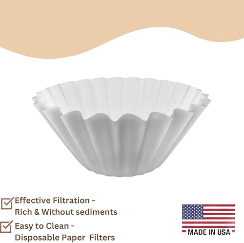 Miniatura 3 de Zamada Filtros de papel desechables para cafeteras BLACK+DECKER de 12 tazas, prepara hasta 12 tazas de café (paquete de 100)