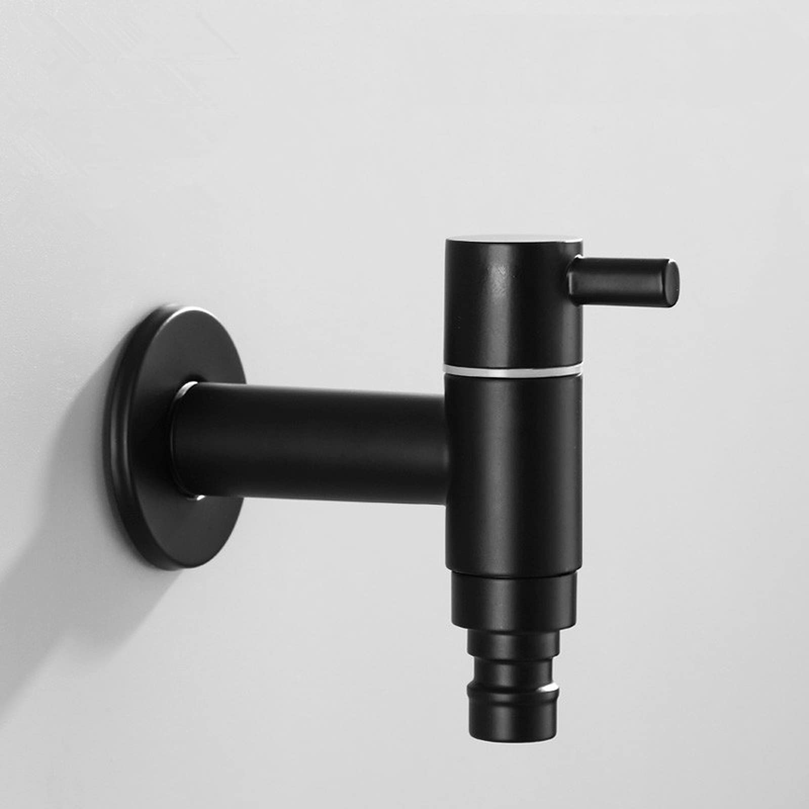 Rubinetto per lavatrice doppio multifunzione nero Rubinetto a parete per bagno in acciaio inossidabile Rubinetto per mocio Rubinetti per acqua da giardino per esterni resistenti Star of Light