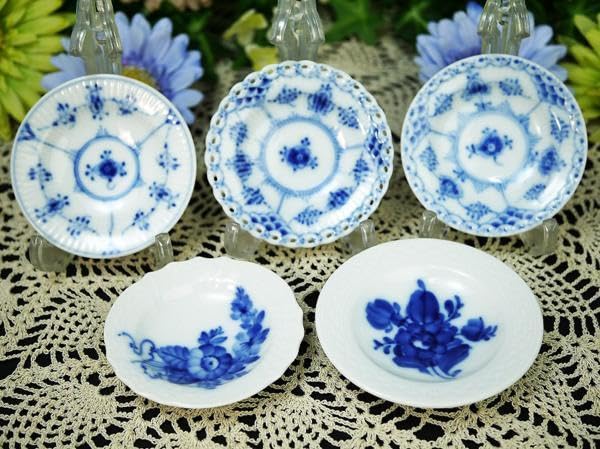 Amazon.co.jp: ロイヤルコペンハーゲン ミニバタープレート5枚 箱入