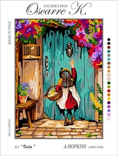 Oscarre K. gobelins Krainer Kit Mezzo Punto Completo La Visita Mis 23x30cm cod K53