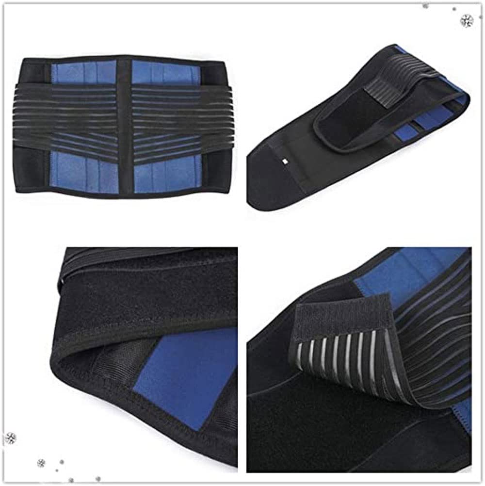 Cinturón de Soporte Lumbar autocalentable para Hombres y Mujeres, Alivio del Dolor Lumbar, Faja Lumbar de Malla Ajustable y Transpirable para Hernia discal, ciática y escoliosis.