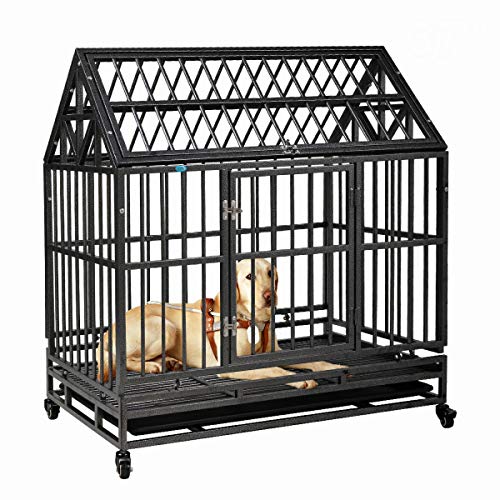 solid dog cage