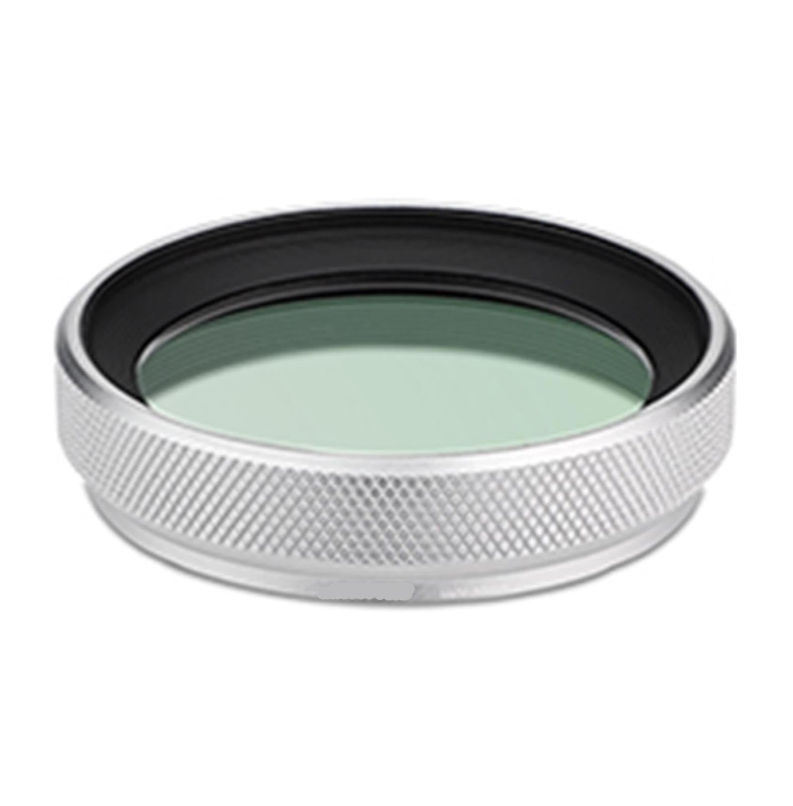 Parasol de Metal LUV-X54W con Filtro de Lente Multicapa MC UV Compatible con cámara Fujifilm X100VI X100V(Silver)