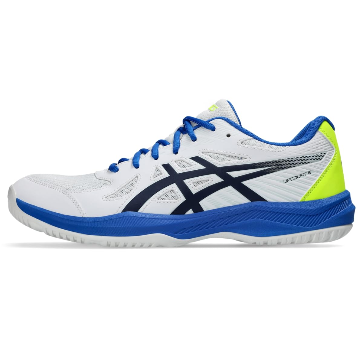 ASICS Men's Upcourt 6 Volleyball Shoes, Oyster Grey/Midnight Blue